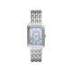 Fossil ES5402 ženski sat Raquel pravougaono kućište Silver Tone Cirkon Sky Blue Mother of Pearl Dial Roman Numerals 26mm