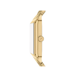 Fossil ES5417 ženski sat Raquel pravougaono kućište Gold Tone Cirkon Black Mother of Pearl Dial Roman Numerals 26mm