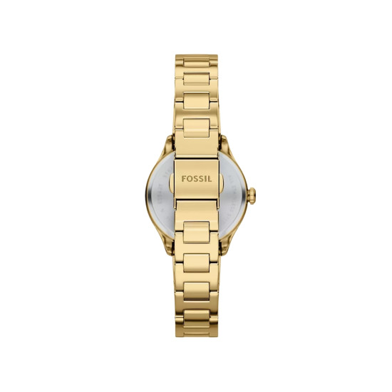 Fossil ES5421 ženski sat Gilmore Mini Gold Tone Satin Sunray Dial 28mm
