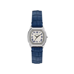 Fossil ES5425 ženski sat Harlow Octagonal kožni kaiš Navy Blue Roman Numerals Cream Dial 27mm
