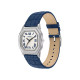 Fossil ES5425 ženski sat Harlow Octagonal kožni kaiš Navy Blue Roman Numerals Cream Dial 27mm