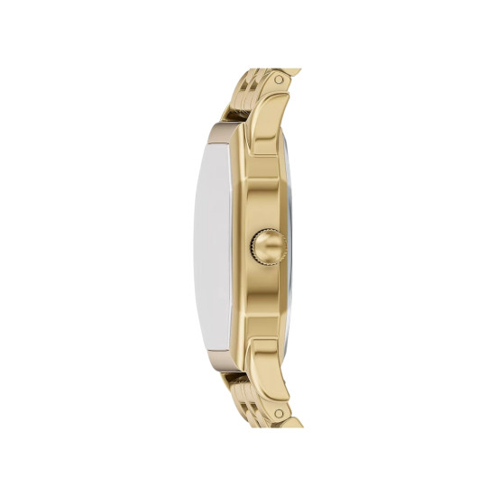 Fossil ES5433 ženski sat Harlow Octagonal Gold Tone Roman Numerals Black Dial 27mm