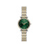 Fossil ES5439 ženski sat Carlie Mini Two Tone Silver Gold Cirkon Deep Green Sunray Dial 28mm