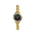 Fossil ES5440 ženski sat Carlie Mini Gold Tone D-Link Black Dial Faceted Mineral Glass Dial 28mm