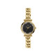 Fossil ES5440 ženski sat Carlie Mini Gold Tone D-Link Black Dial Faceted Mineral Glass Dial 28mm