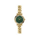 Fossil ES5441 ženski sat Carlie Mini Gold Tone D-Link Deep Green Faceted Mineral Glass Dial 28mm
