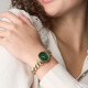 Fossil ES5441 ženski sat Carlie Mini Gold Tone D-Link Deep Green Faceted Mineral Glass Dial 28mm