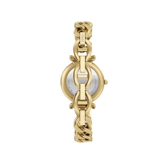 Fossil ES5441 ženski sat Carlie Mini Gold Tone D-Link Deep Green Faceted Mineral Glass Dial 28mm