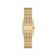 Fossil ES5452 ženski sat Raquel pravougaono kućište Gold Tone Sunray Green Dial Roman Numerals 23mm