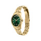 Fossil ES5460 ženski sat Scarlette Day Date Gold Tone Green Sunray Dial 34mm