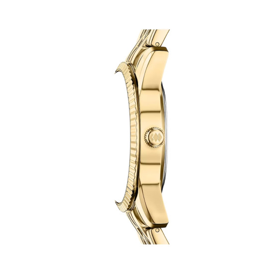 Fossil ES5460 ženski sat Scarlette Day Date Gold Tone Green Sunray Dial 34mm