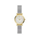 Fossil ES5463 ženski sat Carlie Mini Two Tone Silver Gold Mesh Band Mother of Pearl Dial 28mm