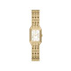 Fossil ES5467 ženski sat Raquel Mini pravougaono kućište Gold Tone Roman Numerals White Satin Dial 18mm