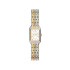 Fossil ES5468 ženski sat Raquel Mini pravougaono kućište Two Tone Silver Gold Roman Numerals White Satin Dial 18mm