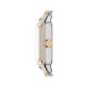 Fossil ES5468 ženski sat Raquel Mini pravougaono kućište Two Tone Silver Gold Roman Numerals White Satin Dial 18mm