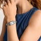 Fossil ES5477 ženski sat Raquel Silver Tone Stainless Steel pravougaoni Sunray Silver Dial Edition 23mm