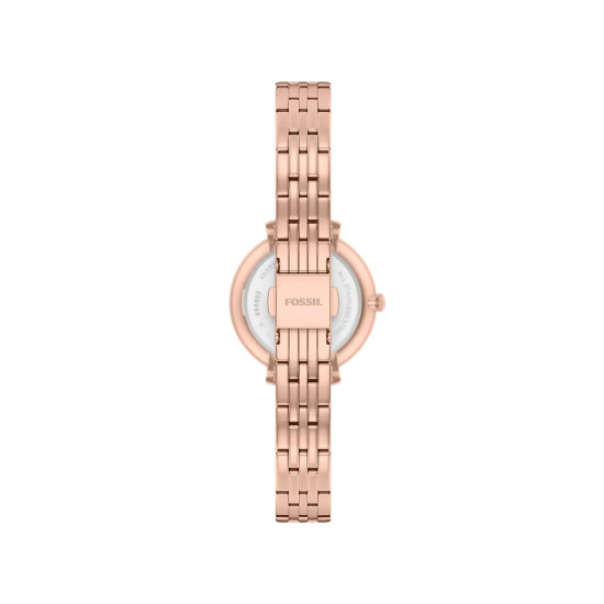 Fossil Heidi ES5502 ženski sat Mini Classic Rose Gold Tone Stainless Steel White Mother of Pearl Dial 26mm