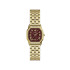 Fossil Harlow ES5511 ženski sat Octagonal Gold Tone Roman Numerals & Burgundu Sunray Dial 27mm Timeless Elegance NOVO