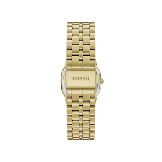 Fossil Harlow ES5511 ženski sat Octagonal Gold Tone Roman Numerals & Burgundu Sunray Dial 27mm Timeless Elegance NOVO