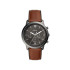Fossil FS5512 muški sat Neutra Chronograph Gun Metal Brown kožni kaiš Sunray Gray Dial 43mm