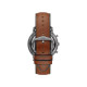 Fossil FS5512 muški sat Neutra Chronograph Gun Metal Brown kožni kaiš Sunray Gray Dial 43mm