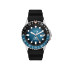 Fossil FS6049 muški sat Blue Sport GMT Black Silicone Watch 46mm Blue Sunray Dial 10ATM
