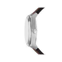 Fossil FS6071 muški sat Everett kožni kaiš Brown Champagne Dial Edition 42mm