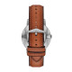 Fossil FS6094 muški sat Minimalist Slim Brown kožni kaiš Green Sunray Dial Gold detail 44mm