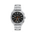 Fossil FS6095 muški sat Machine Chronograph Stainless Steel Bestseller Black Dial Orange Detail 44mm