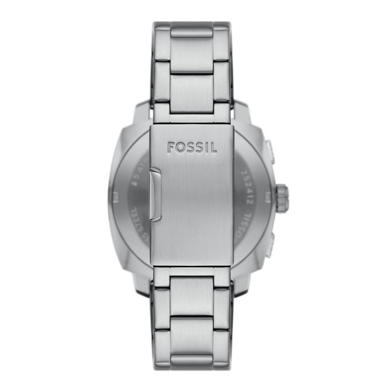 Fossil FS6095 muški sat Machine Chronograph Stainless Steel Bestseller Black Dial Orange Detail 44mm