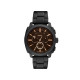 Fossil FS6097 muški sat Machine Chronograph All Black Stainless Steel Dark Mocha Dial 44mm