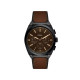 Fossil FS6108 muški sat Everett Chronograph kožni kaiš Deep Brown Dark Mocha Dial 44mm