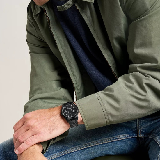 Fossil FS6135 muški sat Pearson Multifunction All Black Metal Black Dial 42mm