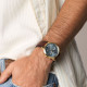 Fossil FS6162 muški sat Neutra Chronograph Gold Tone kožni kaiš Brown Sunray Light Blue Dial 44mm