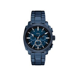 Fossil FS6167 muški sat Machine Chronograph Navy Blue Stainless Steel Monochromatic Textured Details Dial 44mm