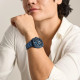 Fossil FS6167 muški sat Machine Chronograph Navy Blue Stainless Steel Monochromatic Textured Details Dial 44mm