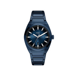 Fossil FS6169 muški sat Everett Navy Blue Stainless Steel Monochromatic Textured Details Sunray Dial 42mm