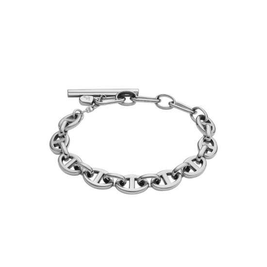 Fossil  JA7244040 narukvica Heritage D-Link Silver Stainless Steel 