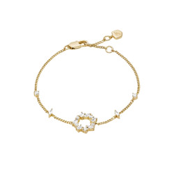 Fossil JA7296710 narukvica Ellis Mixed Shapes Gold Tone Stainless Steel