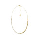 Fossil JA7302710 ogrlica Sutton Love Tennis Heart Link Gold Tone Stainless Steel
