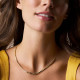 Fossil JA7302710 ogrlica Sutton Love Tennis Heart Link Gold Tone Stainless Steel