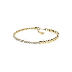 Fossil JA7303710 narukvica Sutton Love Tennis Heart Link Gold Tone Stainless Steel