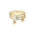Fossil JA7304710 prsten Sutton Heartbeat Gold Tone Stainless Steel Troslojni