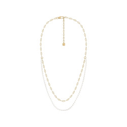 Fossil JA7321710 ogrlica Heritage Pearl D-Link dvoredna Gold Tone
