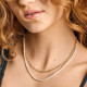 Fossil JA7321710 ogrlica Heritage Pearl D-Link dvoredna Gold Tone