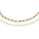 Fossil JA7322710 narukvica Heritage Pearl D-Link dvoredna Gold Tone