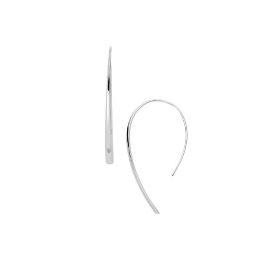 Fossil JF01702040 minđuše Ellis Iconic Stainless Steel Bevel Minimalist Style 5cm