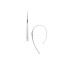 Fossil JF01702040 minđuše Ellis Iconic Stainless Steel Bevel Minimalist Style 5cm