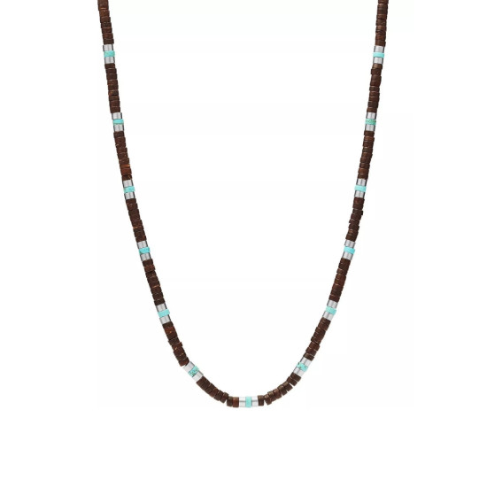 Fossil JF03717040 muška ogrlica Vintage Casual Turquoise Detail