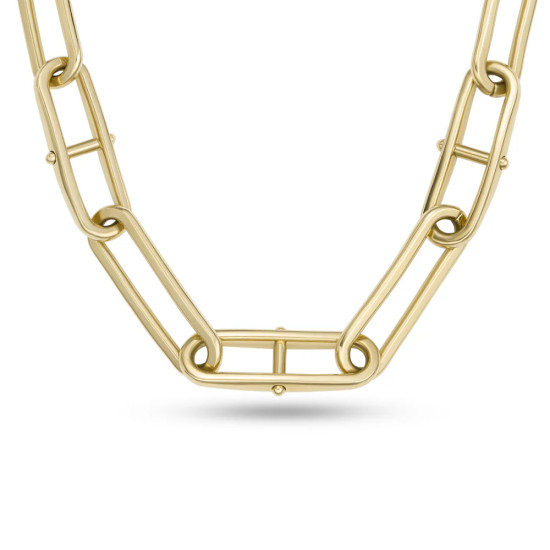 Fossil JF04102710 ogrlica Heritage D-Link Gold Tone Stainless Steel 